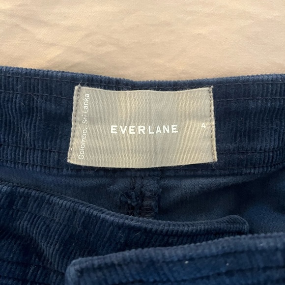 Everlane Corduroy Wide Leg High Waist Pants size 4 Atlantic Blue - Picture 5 of 6